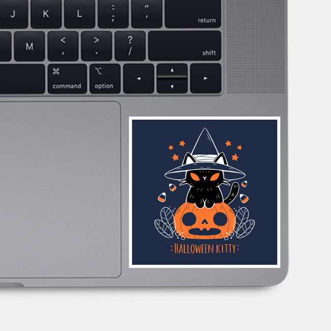 Halloween Kitty-none glossy sticker-xMorfina