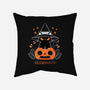 Halloween Kitty-none removable cover w insert throw pillow-xMorfina