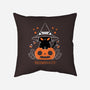 Halloween Kitty-none removable cover w insert throw pillow-xMorfina