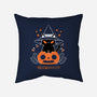 Halloween Kitty-none removable cover w insert throw pillow-xMorfina