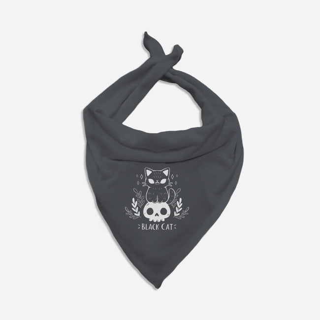 Black Cat-dog bandana pet collar-xMorfina