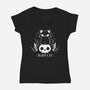 Black Cat-womens v-neck tee-xMorfina