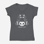 Black Cat-womens v-neck tee-xMorfina
