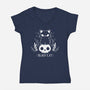 Black Cat-womens v-neck tee-xMorfina