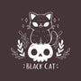 Black Cat-none removable cover w insert throw pillow-xMorfina