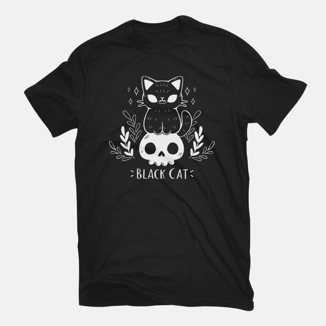 Black Cat-womens fitted tee-xMorfina