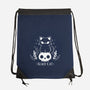 Black Cat-none drawstring bag-xMorfina