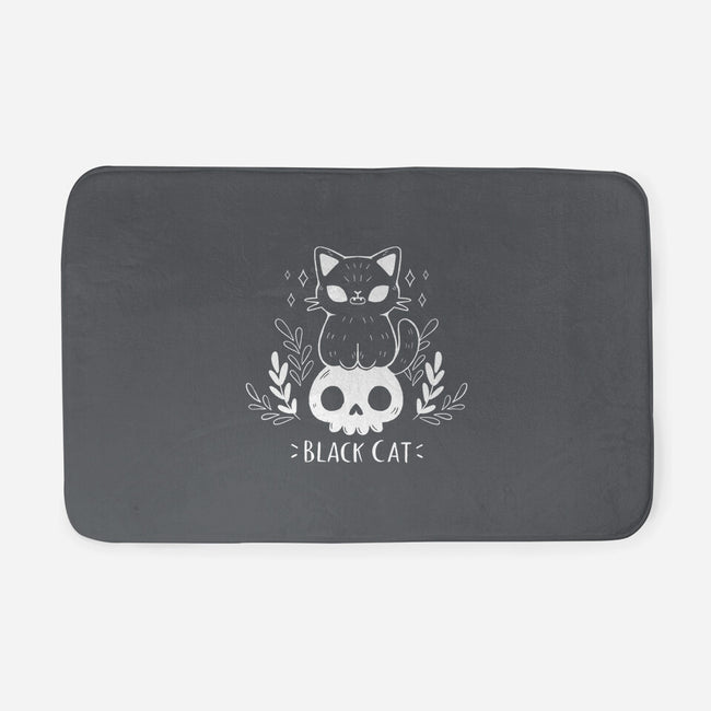 Black Cat-none memory foam bath mat-xMorfina