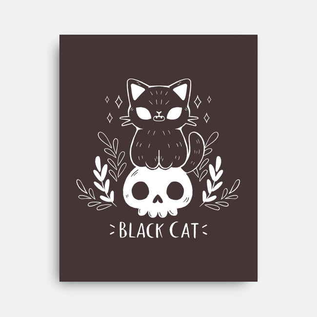 Black Cat-none stretched canvas-xMorfina