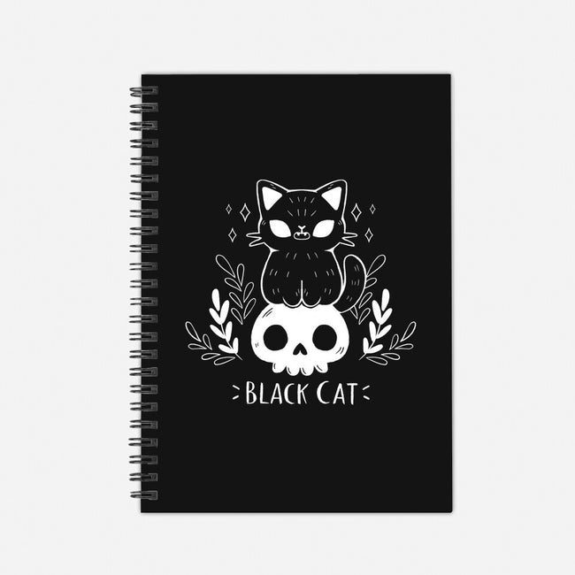 Black Cat-none dot grid notebook-xMorfina