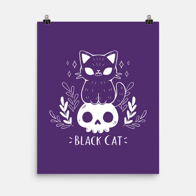 Black Cat-none matte poster-xMorfina