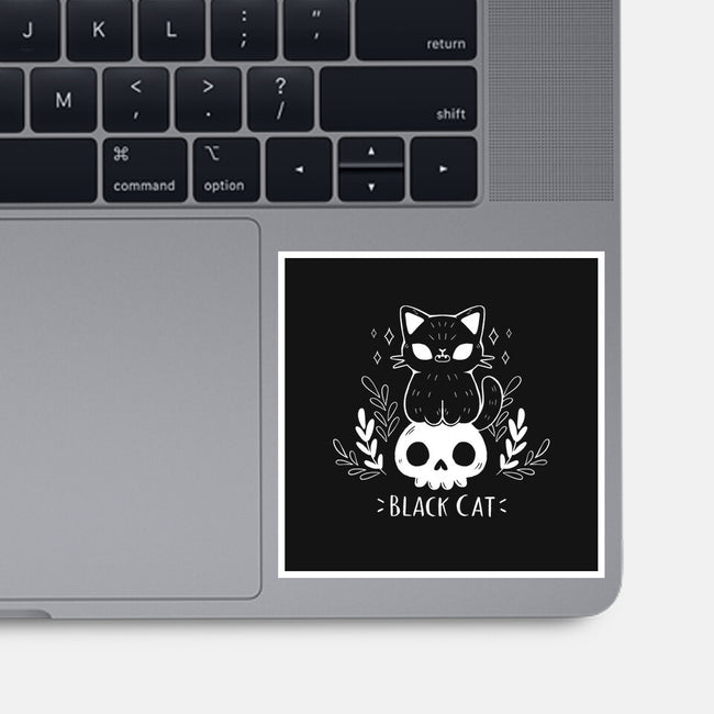 Black Cat-none glossy sticker-xMorfina