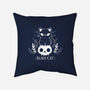 Black Cat-none removable cover w insert throw pillow-xMorfina