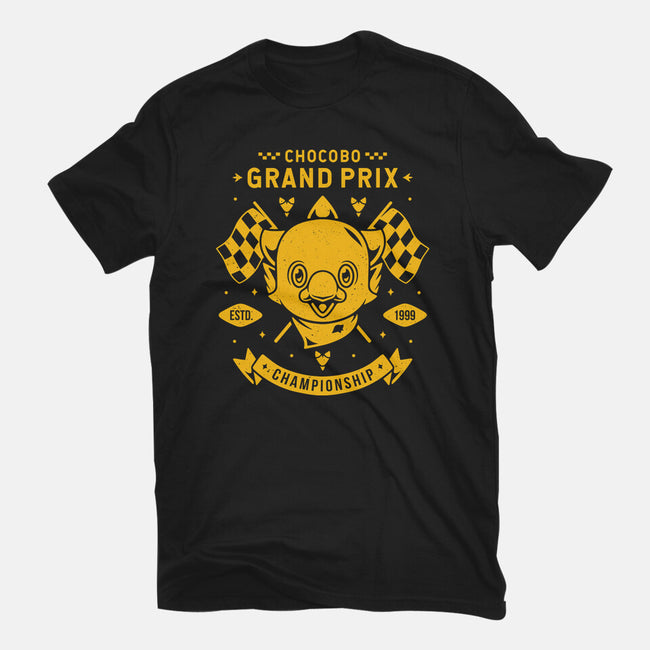 Chocobo Grand Prix-womens basic tee-Alundrart