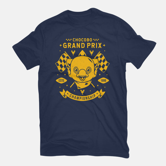 Chocobo Grand Prix-womens fitted tee-Alundrart