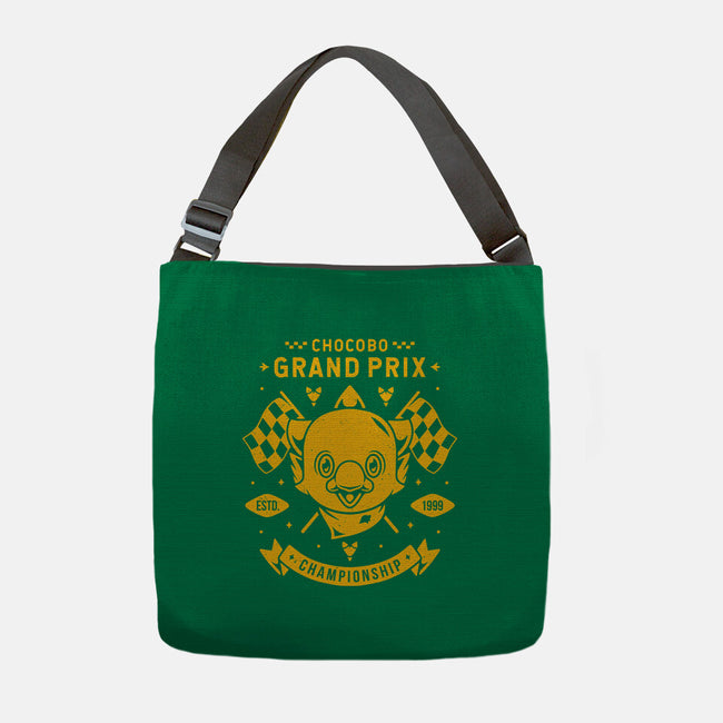 Chocobo Grand Prix-none adjustable tote bag-Alundrart