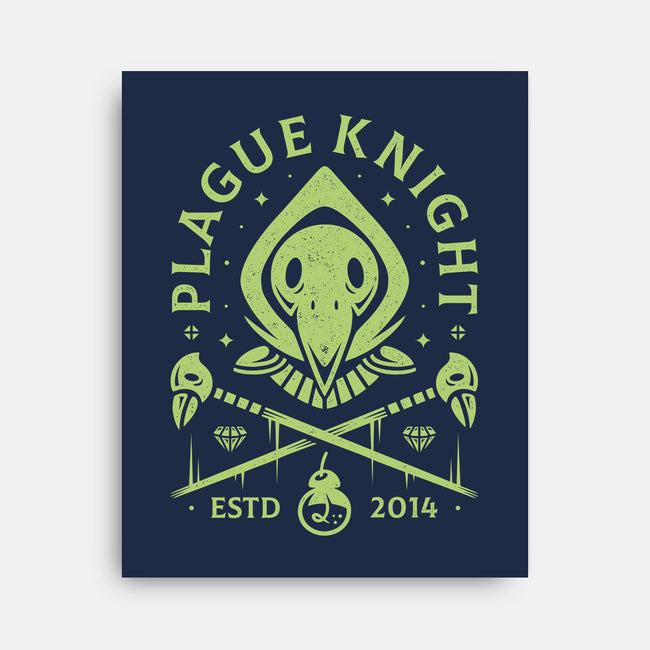 Plague Knight-none stretched canvas-Alundrart