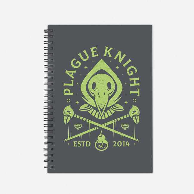 Plague Knight-none dot grid notebook-Alundrart