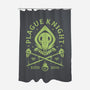 Plague Knight-none polyester shower curtain-Alundrart