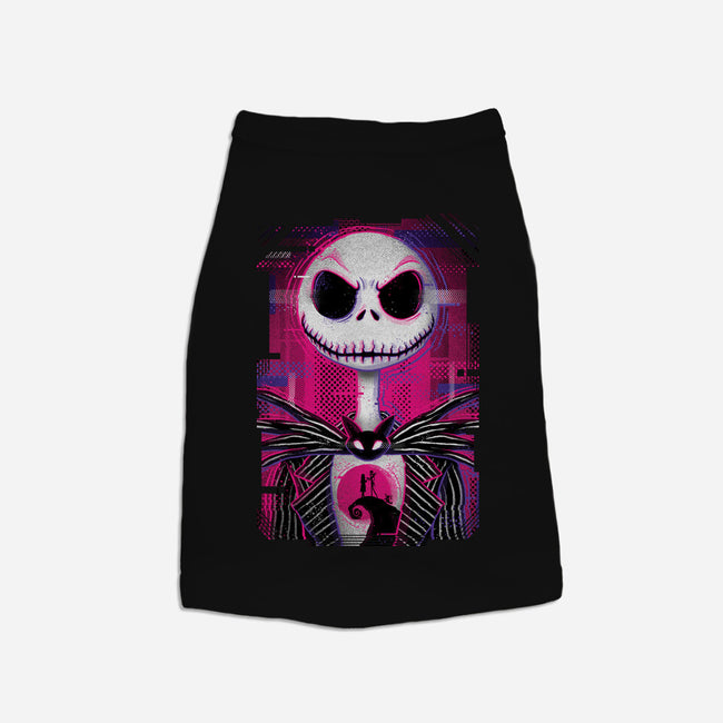 Jack Skellington Glitch-dog basic pet tank-danielmorris1993
