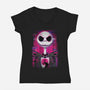 Jack Skellington Glitch-womens v-neck tee-danielmorris1993