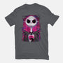 Jack Skellington Glitch-womens basic tee-danielmorris1993