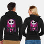 Jack Skellington Glitch-unisex zip-up sweatshirt-danielmorris1993