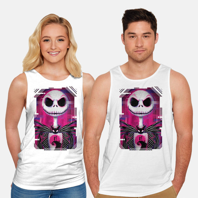 Jack Skellington Glitch-unisex basic tank-danielmorris1993