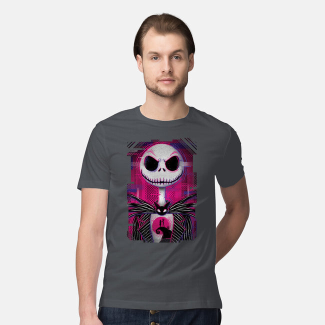 Jack Skellington Glitch-mens premium tee-danielmorris1993