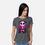 Jack Skellington Glitch-womens basic tee-danielmorris1993