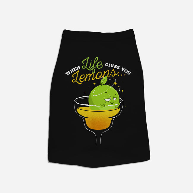 When Life Gives You Lemons-cat basic pet tank-zawitees