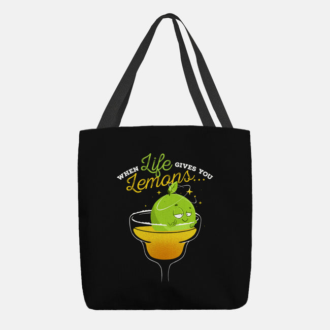 When Life Gives You Lemons-none basic tote bag-zawitees