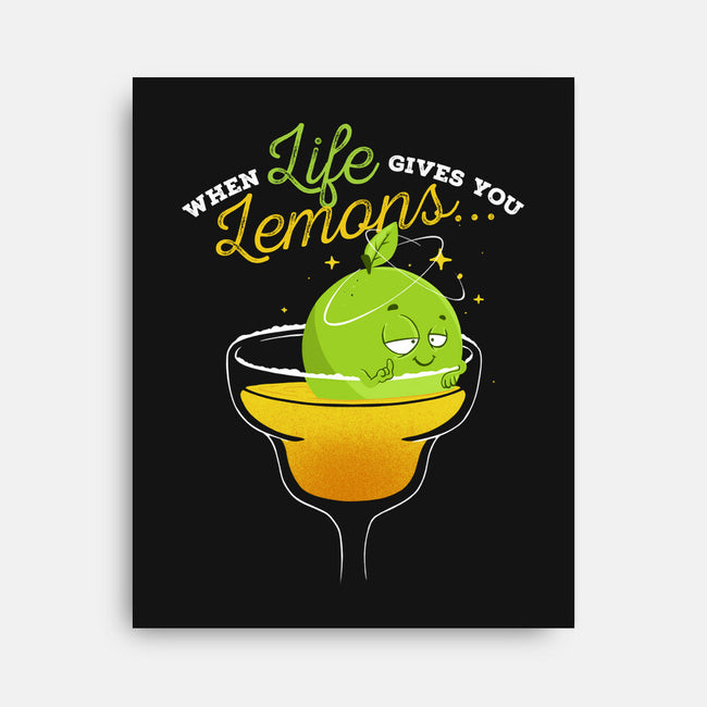 When Life Gives You Lemons-none stretched canvas-zawitees