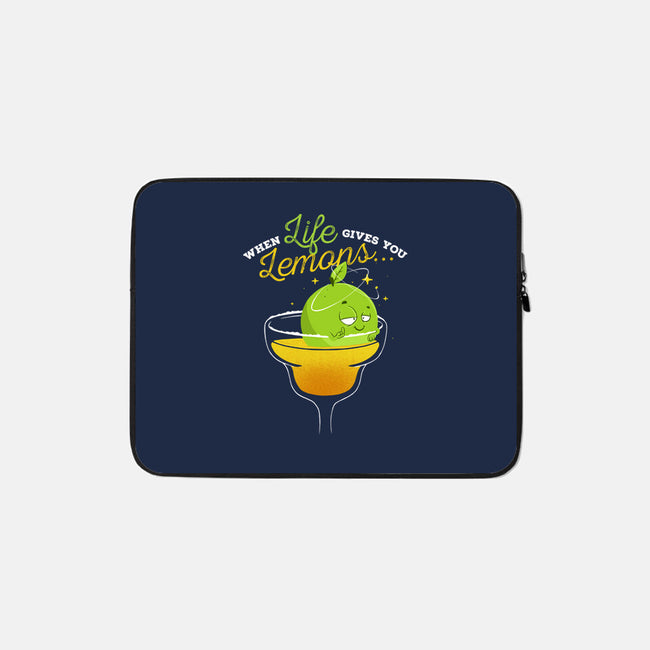 When Life Gives You Lemons-none zippered laptop sleeve-zawitees