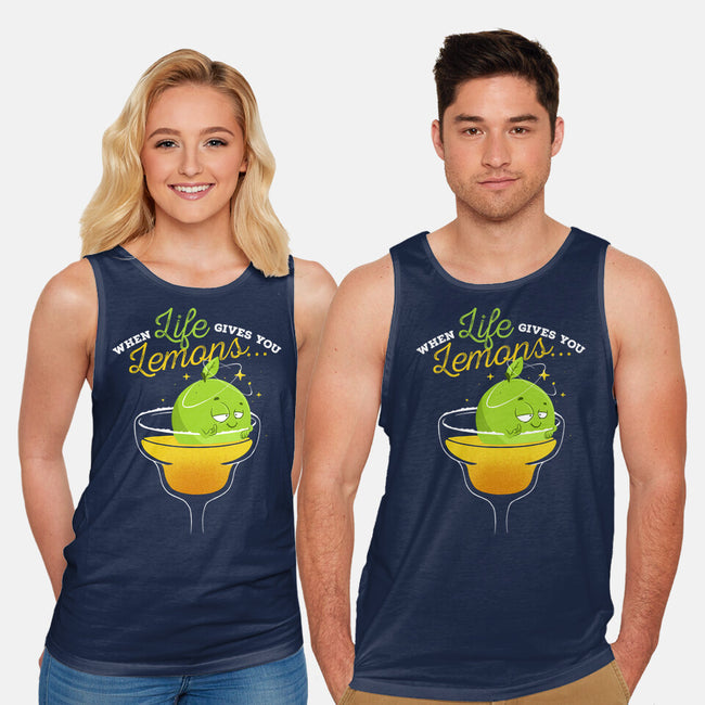 When Life Gives You Lemons-unisex basic tank-zawitees