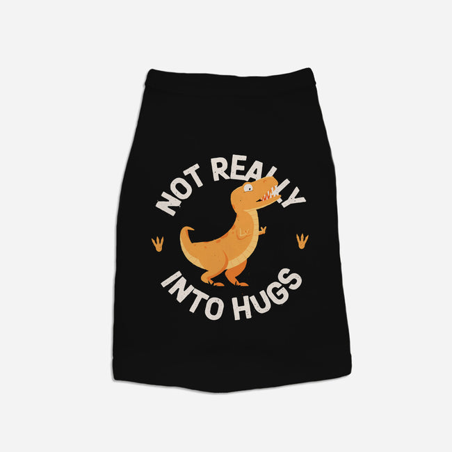 Not Really Into Hugs-dog basic pet tank-zawitees