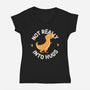 Not Really Into Hugs-womens v-neck tee-zawitees
