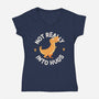 Not Really Into Hugs-womens v-neck tee-zawitees