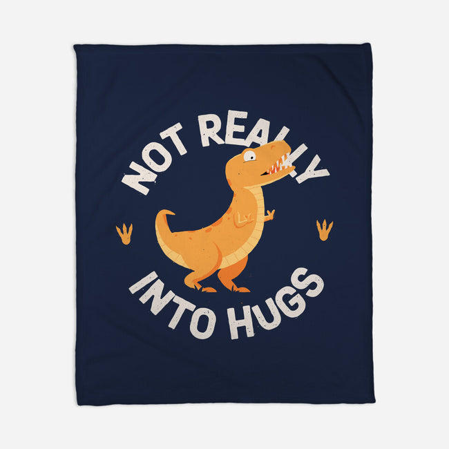 Not Really Into Hugs-none fleece blanket-zawitees