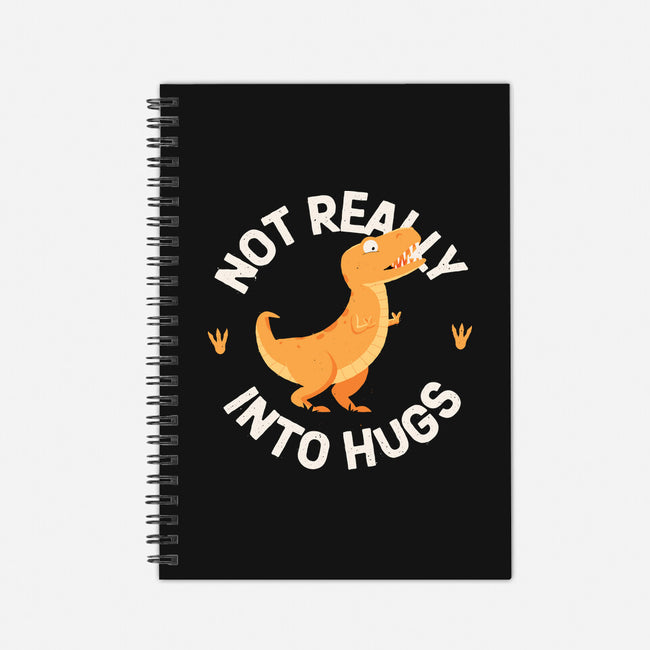 Not Really Into Hugs-none dot grid notebook-zawitees