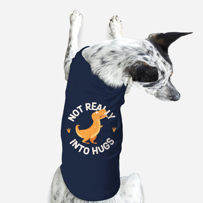 Not Really Into Hugs-dog basic pet tank-zawitees
