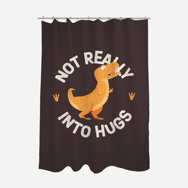 Not Really Into Hugs-none polyester shower curtain-zawitees