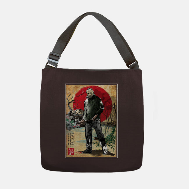 Jason In Japan Woodblock-none adjustable tote bag-DrMonekers