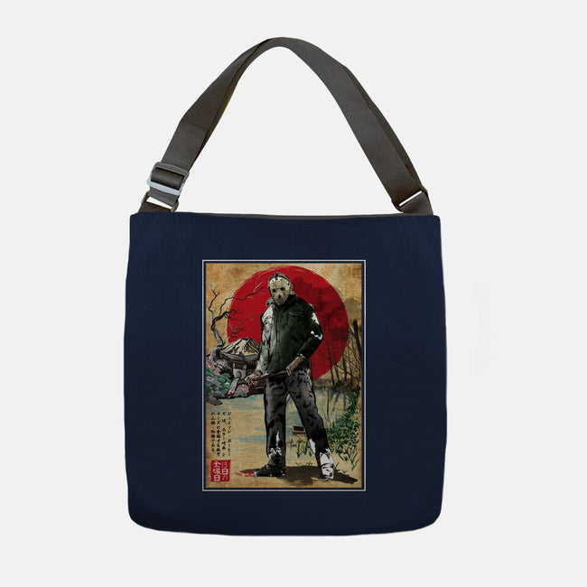 Jason In Japan Woodblock-none adjustable tote bag-DrMonekers