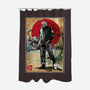 Jason In Japan Woodblock-none polyester shower curtain-DrMonekers