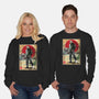 Jason In Japan Woodblock-unisex crew neck sweatshirt-DrMonekers