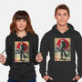 Jason In Japan Woodblock-unisex pullover sweatshirt-DrMonekers