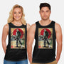 Jason In Japan Woodblock-unisex basic tank-DrMonekers