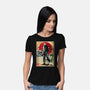 Jason In Japan Woodblock-womens basic tee-DrMonekers