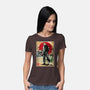 Jason In Japan Woodblock-womens basic tee-DrMonekers